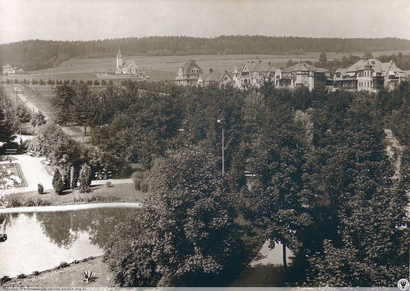 Panoramy i widoki z sanatorium Wielka Pieniawa, Polanica-Zdrój